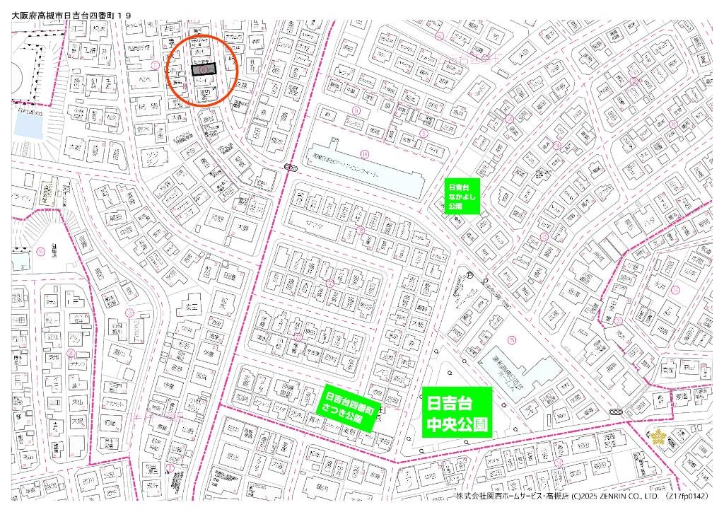 大阪府高槻市日吉台三番町土地